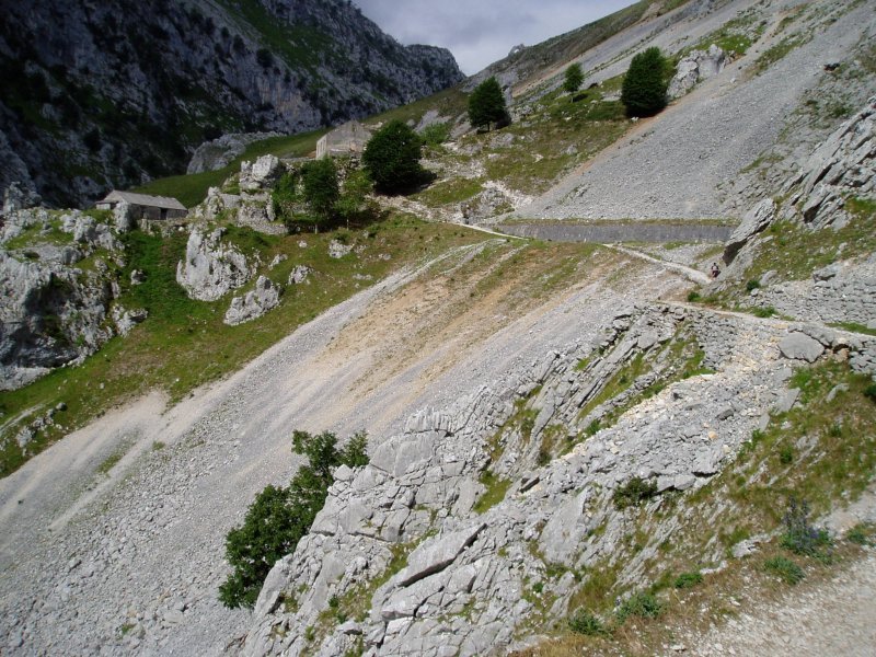 Bideak kanalaren maila hartzen duen tokia