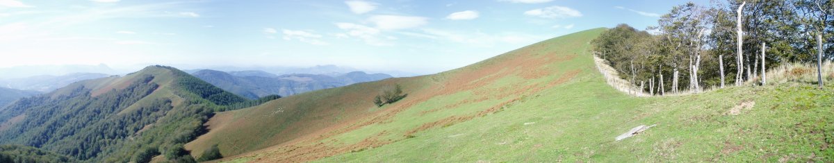 Hego-ekialdeko bizkarretik ikuspegia