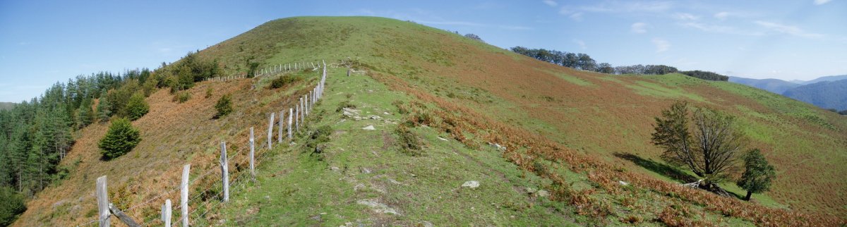 Hego-mendebaldetik ikusita