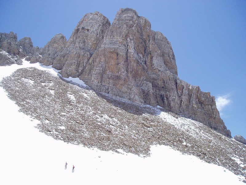 Lecheríneko mailoak ipar-mendebaldetik ikusita