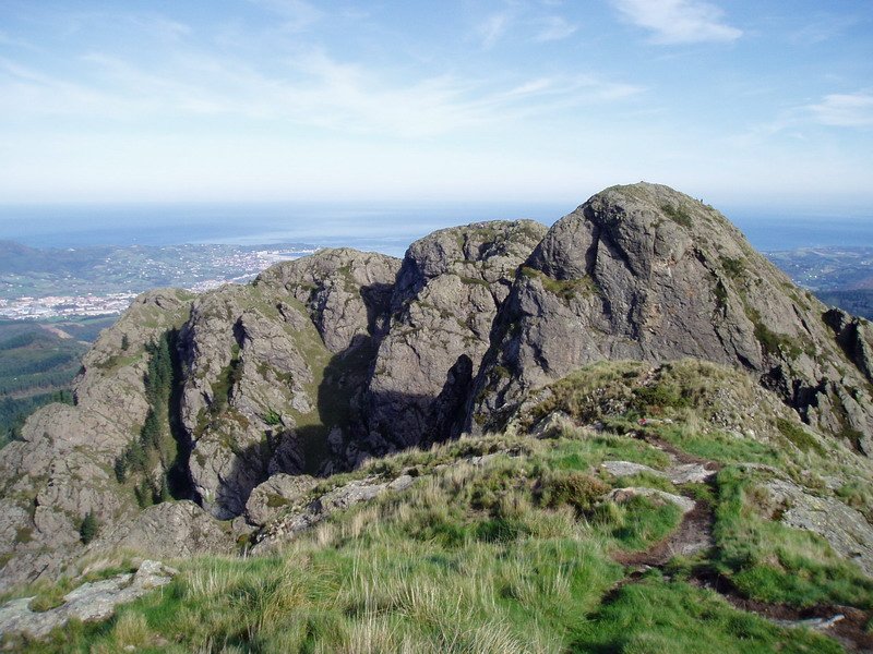 Txurrumurru eta Irumugarrieta hegoaldetik ikusita