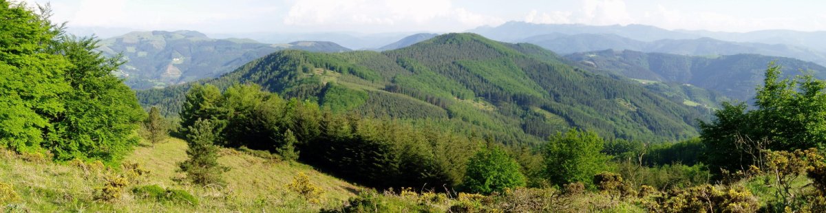 Ipar-mendebaldetik ikusita