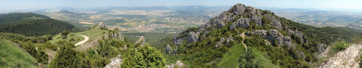 Mendebaldeko tontorretik Iparraldera begira