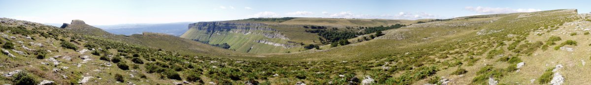 Mendebaldeko bizkarretik ikuspegi zabala