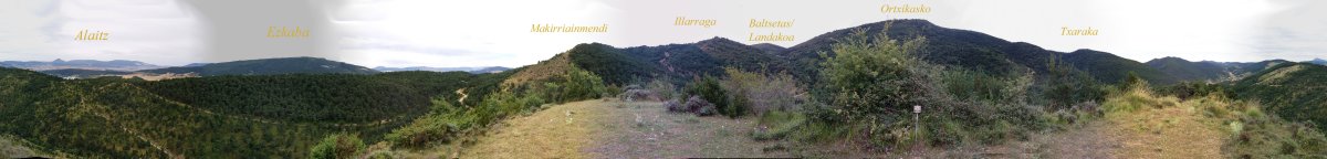 Panorama Epelgo gailurretik (698m)