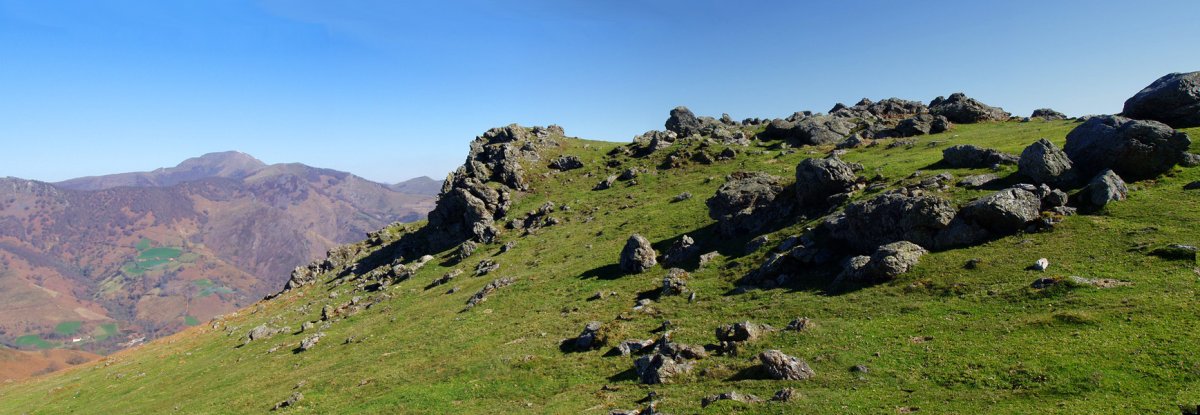 Otsamunhoko gainaldeko harkaitzak