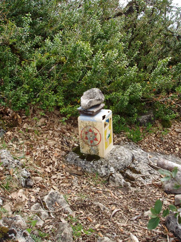 Belogaingo txartelontzi zaharra, "Montañeros a su aire"k jarria