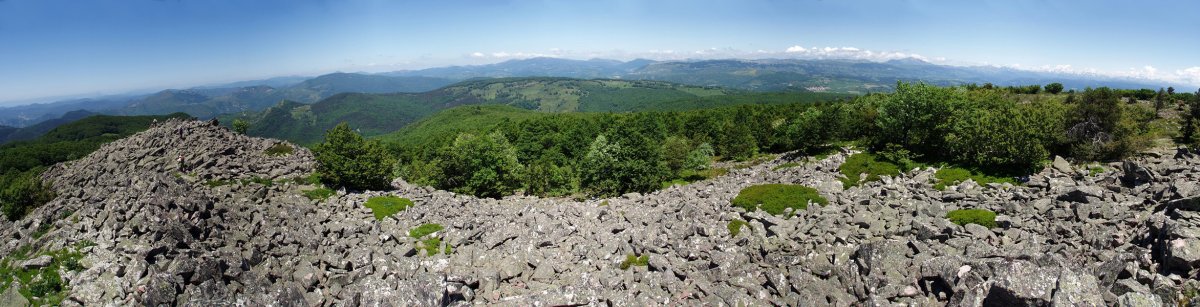 Panorama zabala Baigurako gailurretik