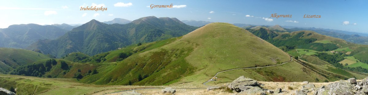 Iguzkimendi eta inguruko mendiak