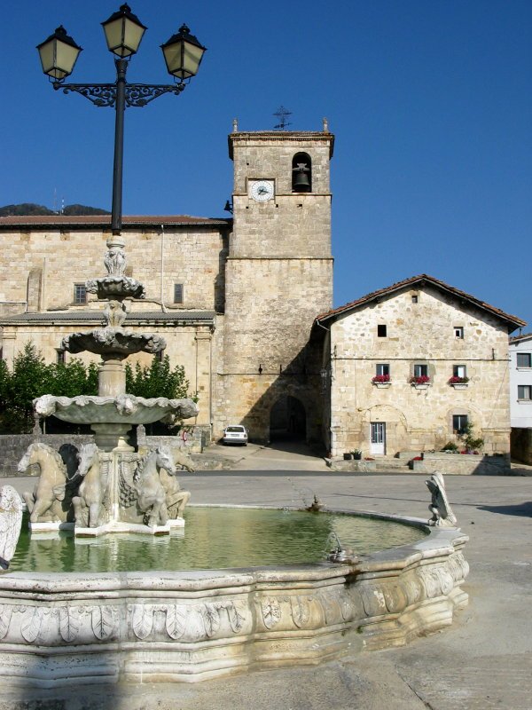 Kontrastako iturria eta eliza