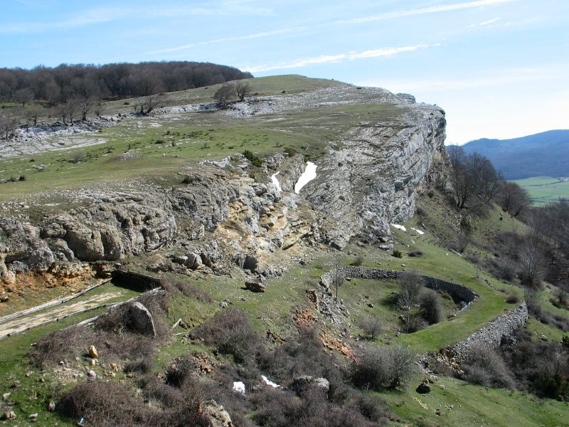 San Teodosia ermitaren aurreko ikuspegia
