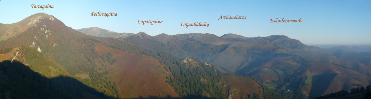 Zonaldeko mendiak Larrañetik
