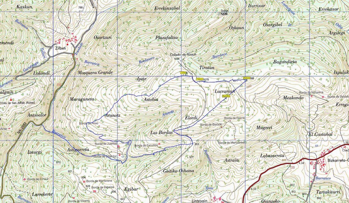 MAPA: Bagoandieta, Astobia eta Mearrondo