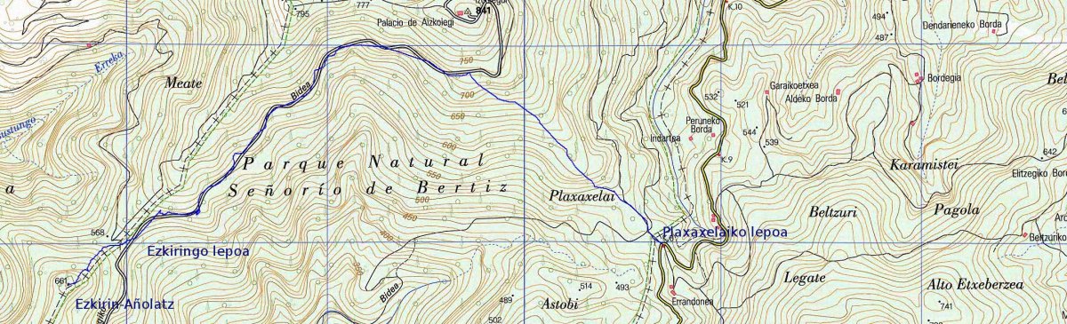MAPA: Ezkirin-Añolatz Plaxaxelaiko lepotik