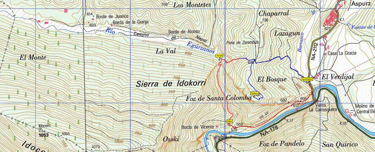 MAPA: Santa Kolonbako arroila