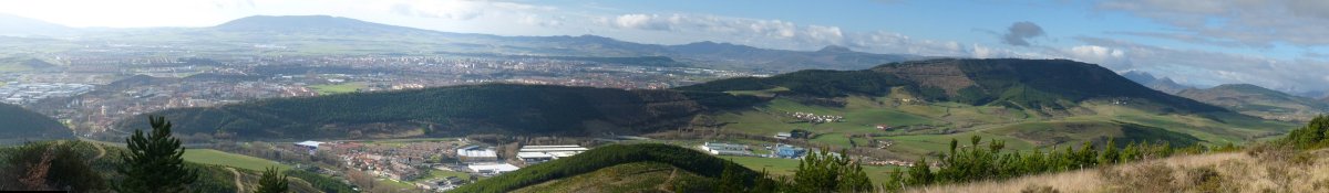 Iruñerria Amiñagaingo gailurretik hurbileko behatokitik