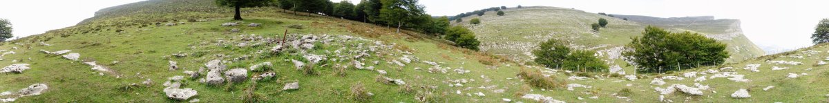 Tumuluaren ingurutik 360ºtako ikuspegia