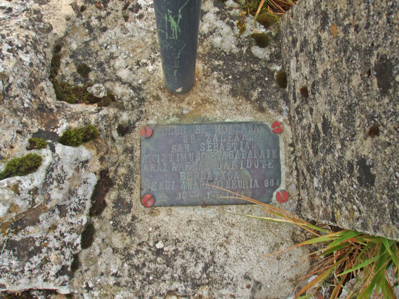 Añabasoko gailurreko txapa