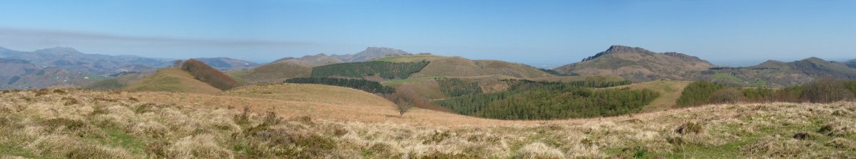 Panorama zabala Zamateluko Gainetik