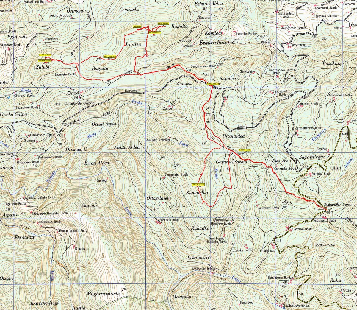 MAPA: Zamatelu-Madariko kaskoa-Zentinela