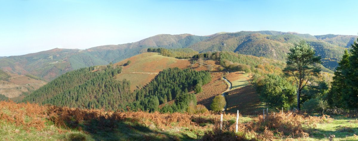 Artikutza inguruko mendiak Altuetatik