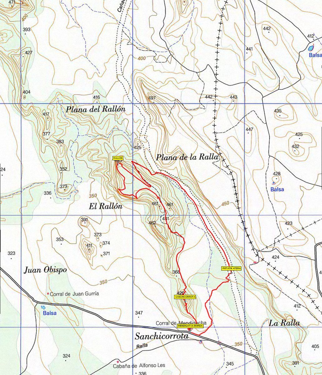 MAPA: Sanchicorrota eta Rallon