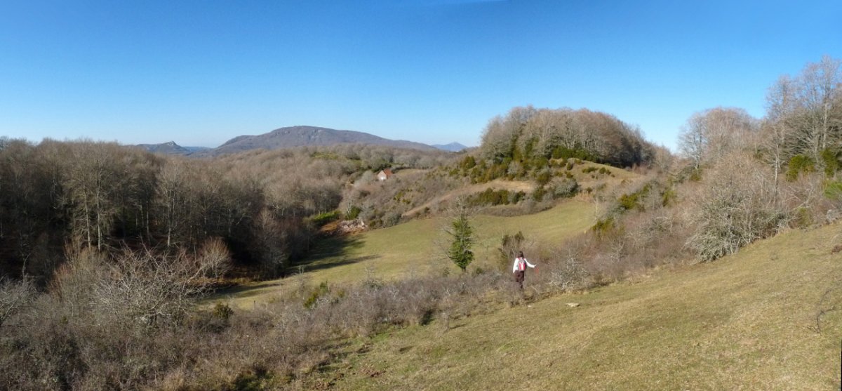 Panorama Illarbeltzeko hegietatik
