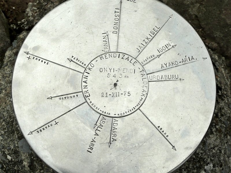 Norabide Mahai Txikia Tontorran