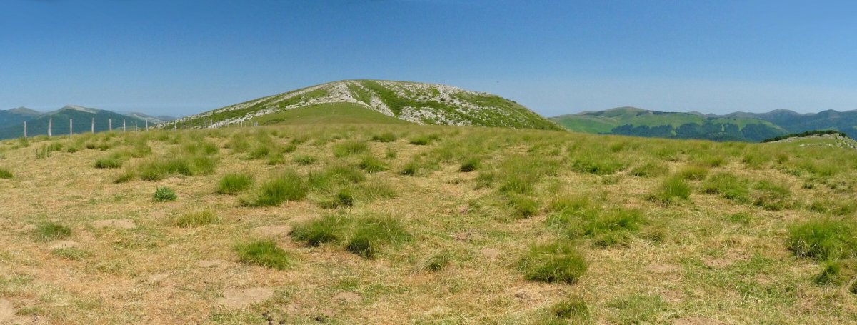 Bizkarrandiko gailurra; atzean, Goñiburu