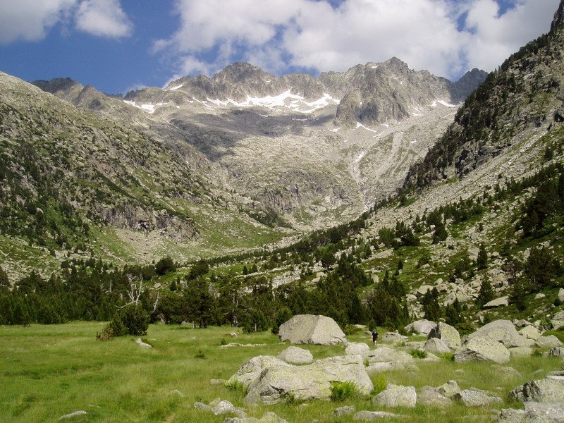 Besiberriko hiru tontorrak Besiberri aintziraren ingurutik ikusita