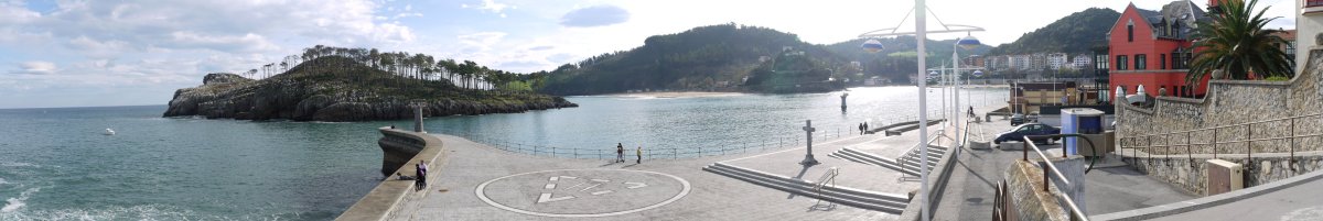 Garraitx uhartea eta Lekeitioko ikuspegia