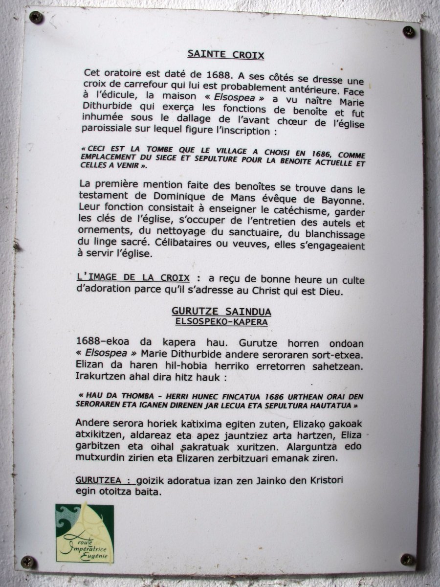 Gurutze Saindua ermita Saran