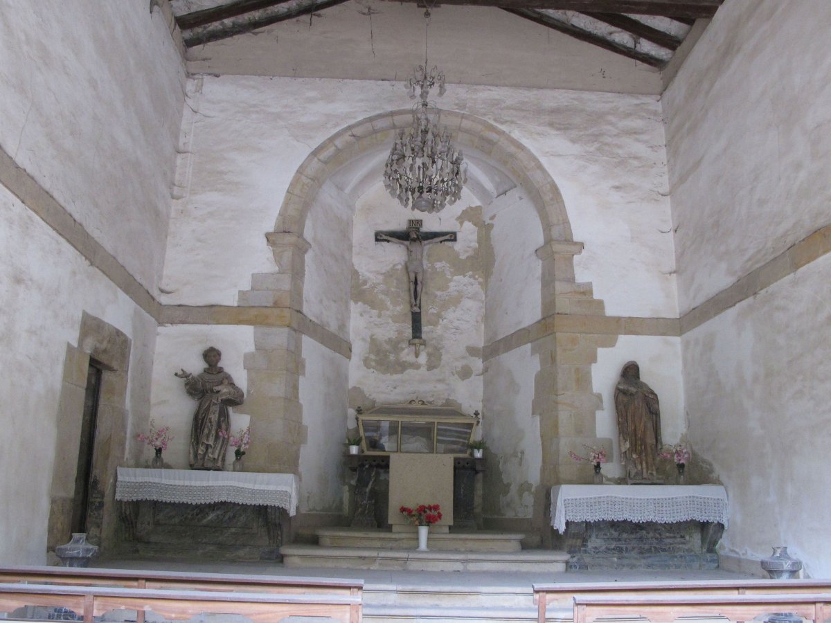 Kurutze Santu ermita Aldebarrena auzoan, Mañaria