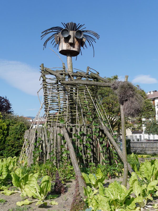 Ereiten ekimenaren lana, kaleko baratza bateko apaindura, Azpeitia