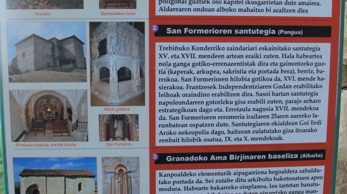 San Formerioren Santutegia, Pangua