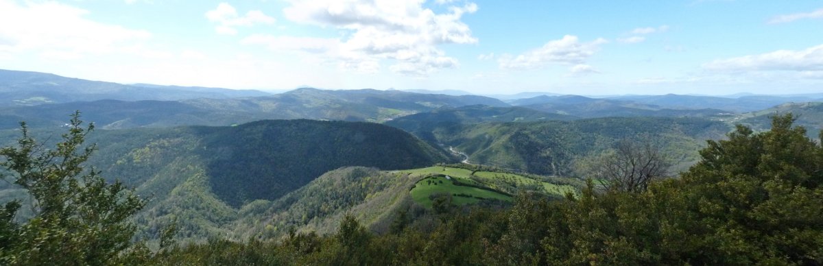 Ikuspegia gailurretik hegoalderantz