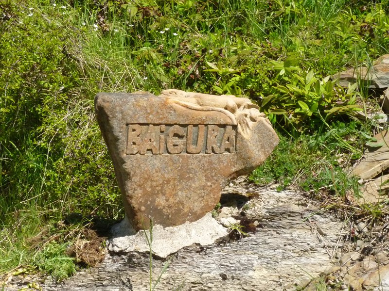 Baigurako bidearen adierazgarria Azparrenen