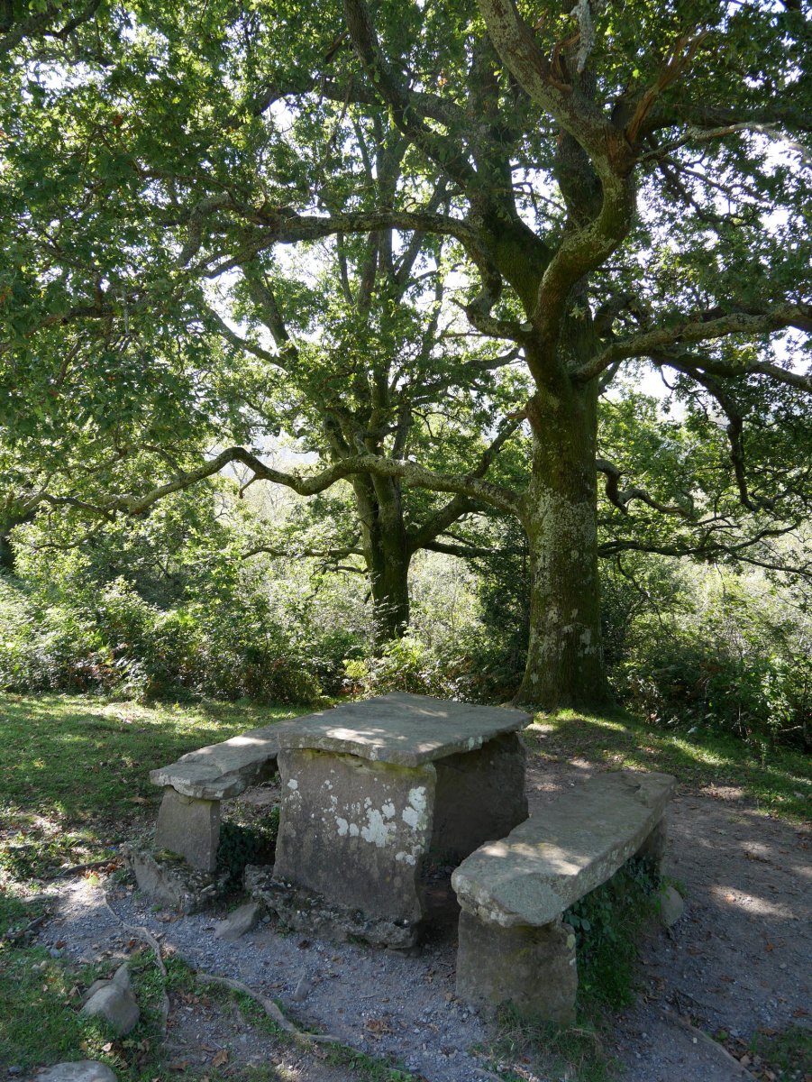 Harrizko mahai-aulkiak urtegiaren inguruan