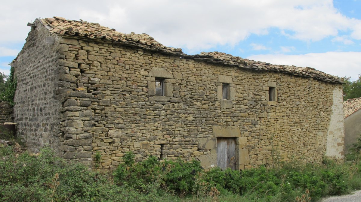 Urbikain herri abandodatutako etxe baten hondakinak