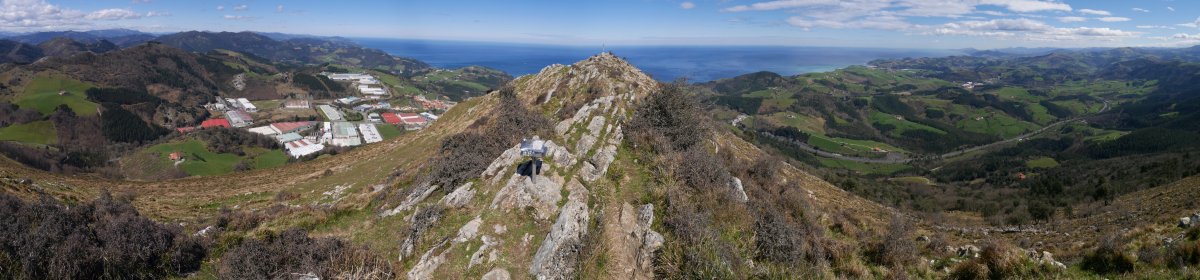 Iparraldeko panoramika, Andutz tontorretik