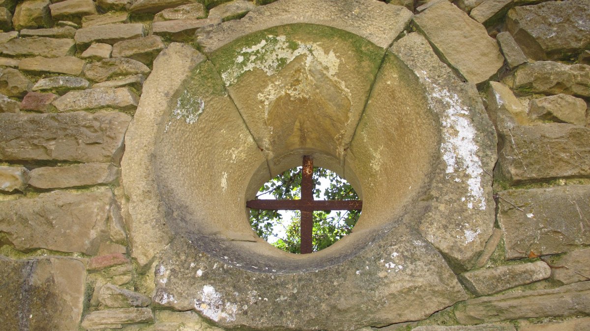 Santa Barbara ermitaren hondakinak, Etxague-Oloritz