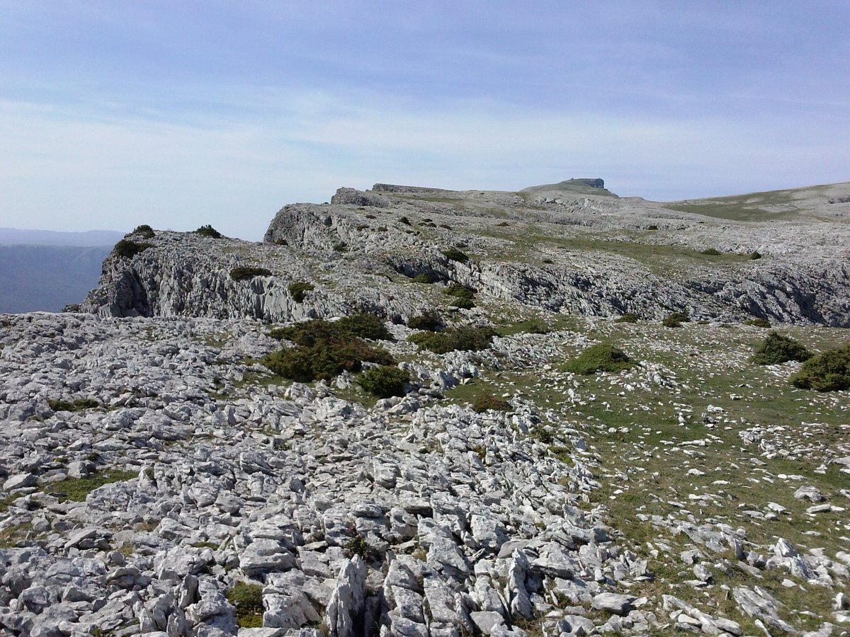 Beriain bidean, tontorra ortzmugan