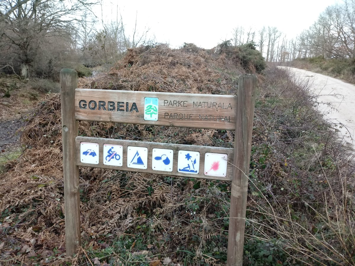 Gorbeiako Parke Naturala, Sarrera Etxaguendik