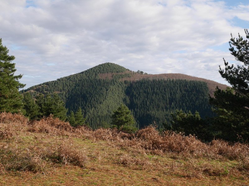 Hego-mendebaldetik ikusita