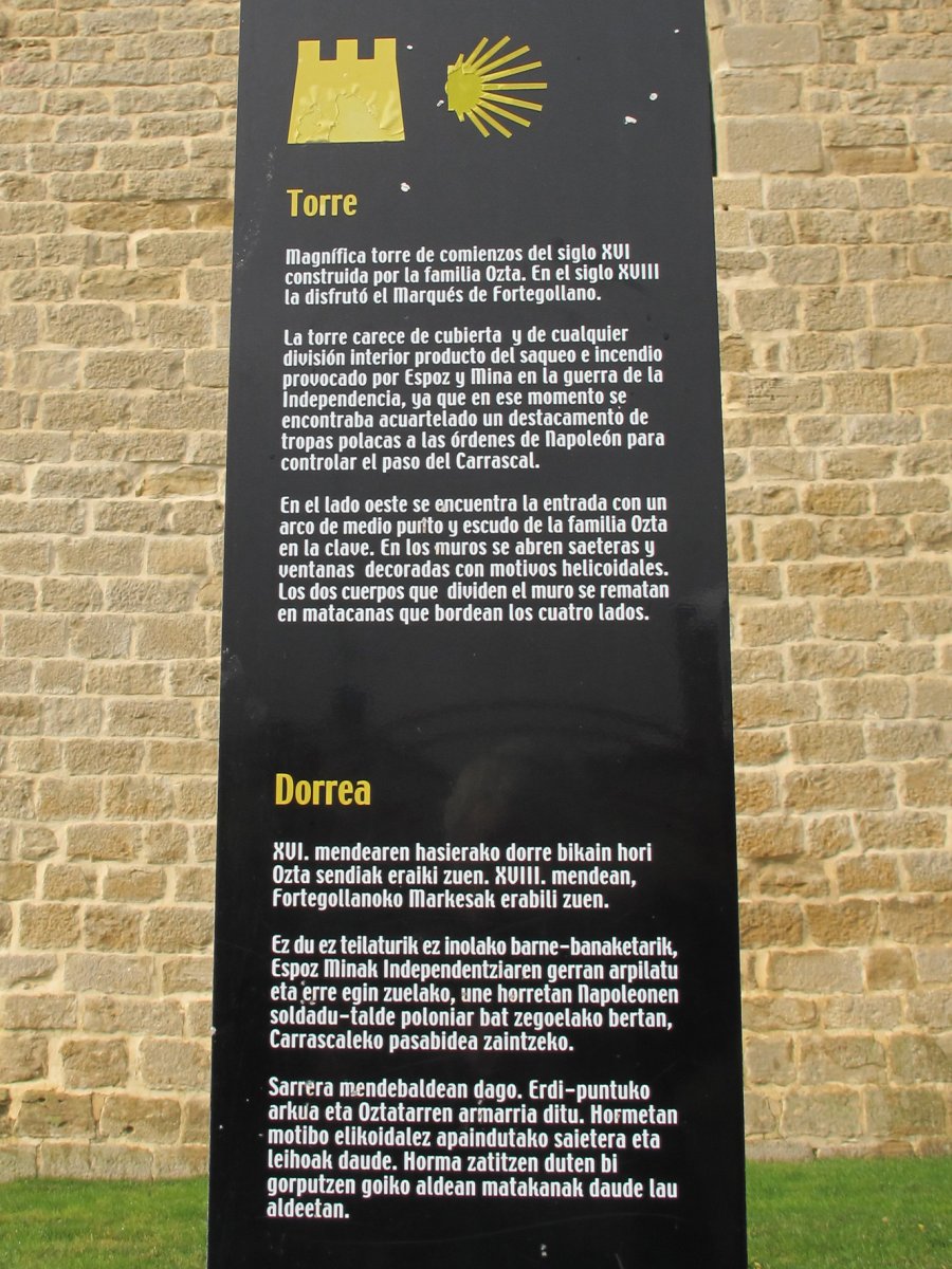 La Torre dorrea, Olkotz