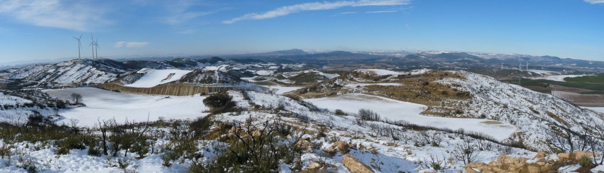 Panorama zabala gailurretik