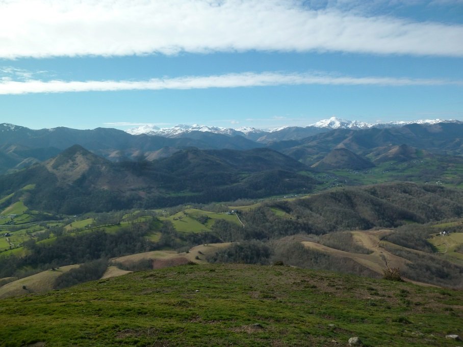Basaburuko mendiak, tontorretik