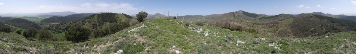 Txurri gaineko panoramika zabala
