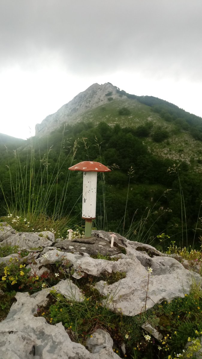Andarto Txiki (847m) postontzia, atzean Andarto (1074m)