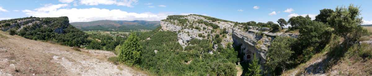 Sarreraren gaineko bizkarreko panoramika